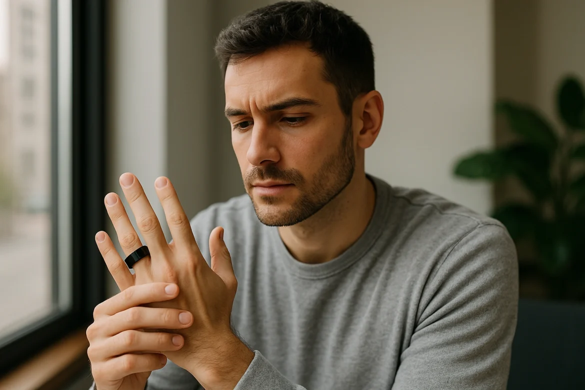 smart ring 2025, best smart rings for men, stress tracking wearable, HRV biohacking, men’s sleep tracker, wearable health tech trends, smart ring benefits, focus and recovery tracker