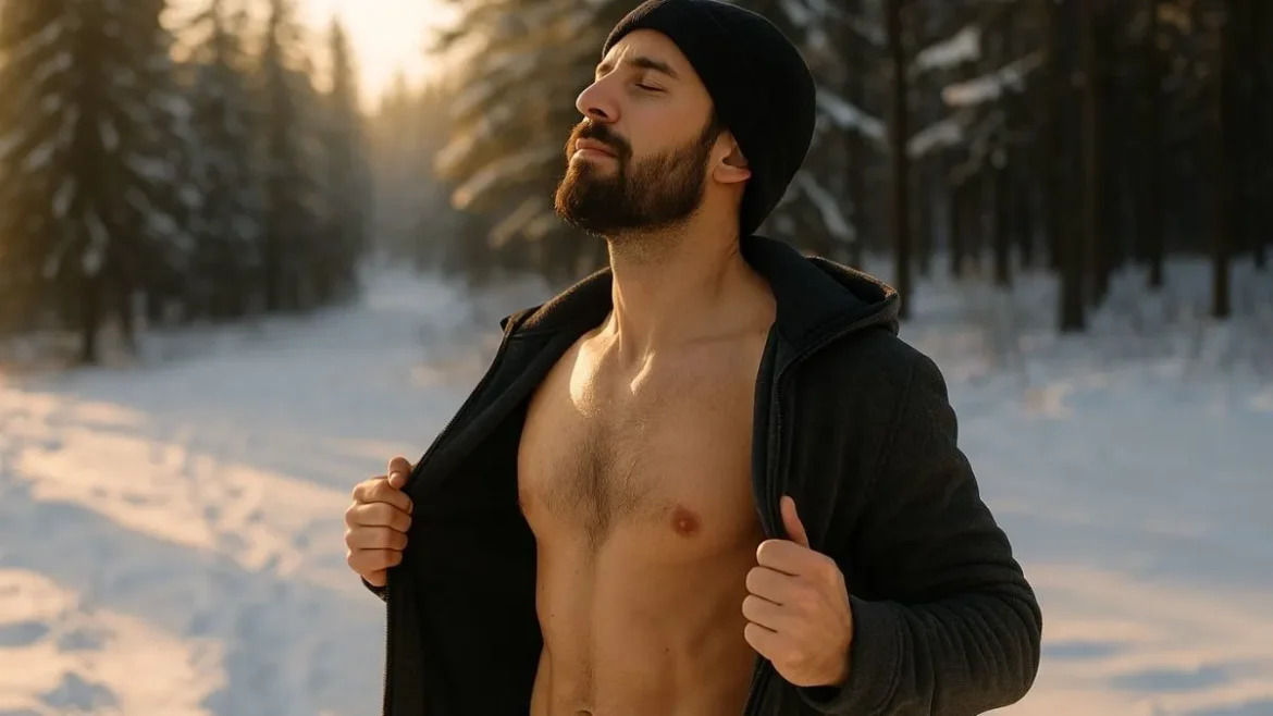 winter biohacking 2025, men’s immune support, cold therapy winter, vitamin D for men, red light therapy winter, sauna recovery, natural energy boost, winter health tips