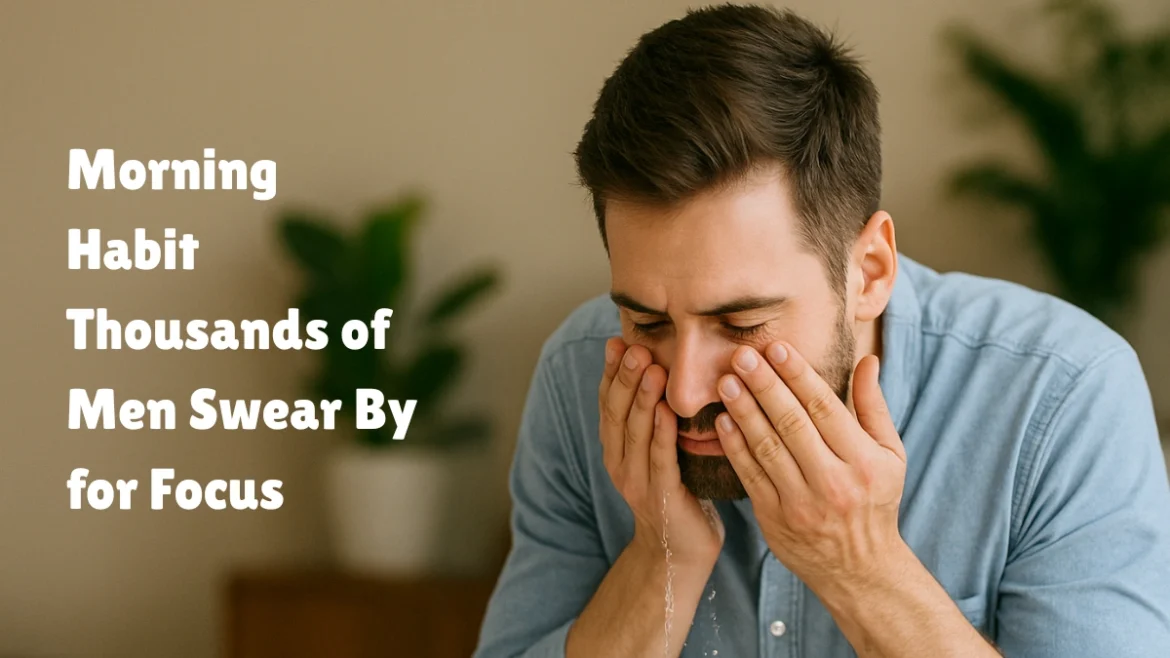 morning focus ritual, men’s morning habit, improve focus naturally, light cold movement morning, biohacking mornings, wake-up routine for men, morning alertness habit, no coffee focus ritual